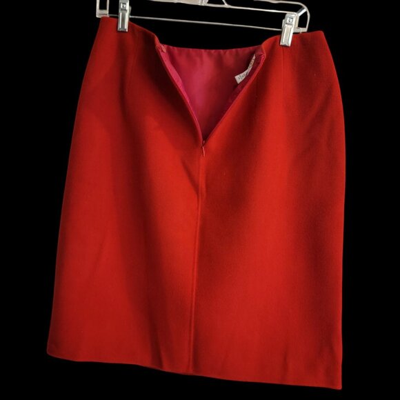 Talbots 100% Wool Wrap Skirt With Button Accents Size 10 - Picture 2 of 13